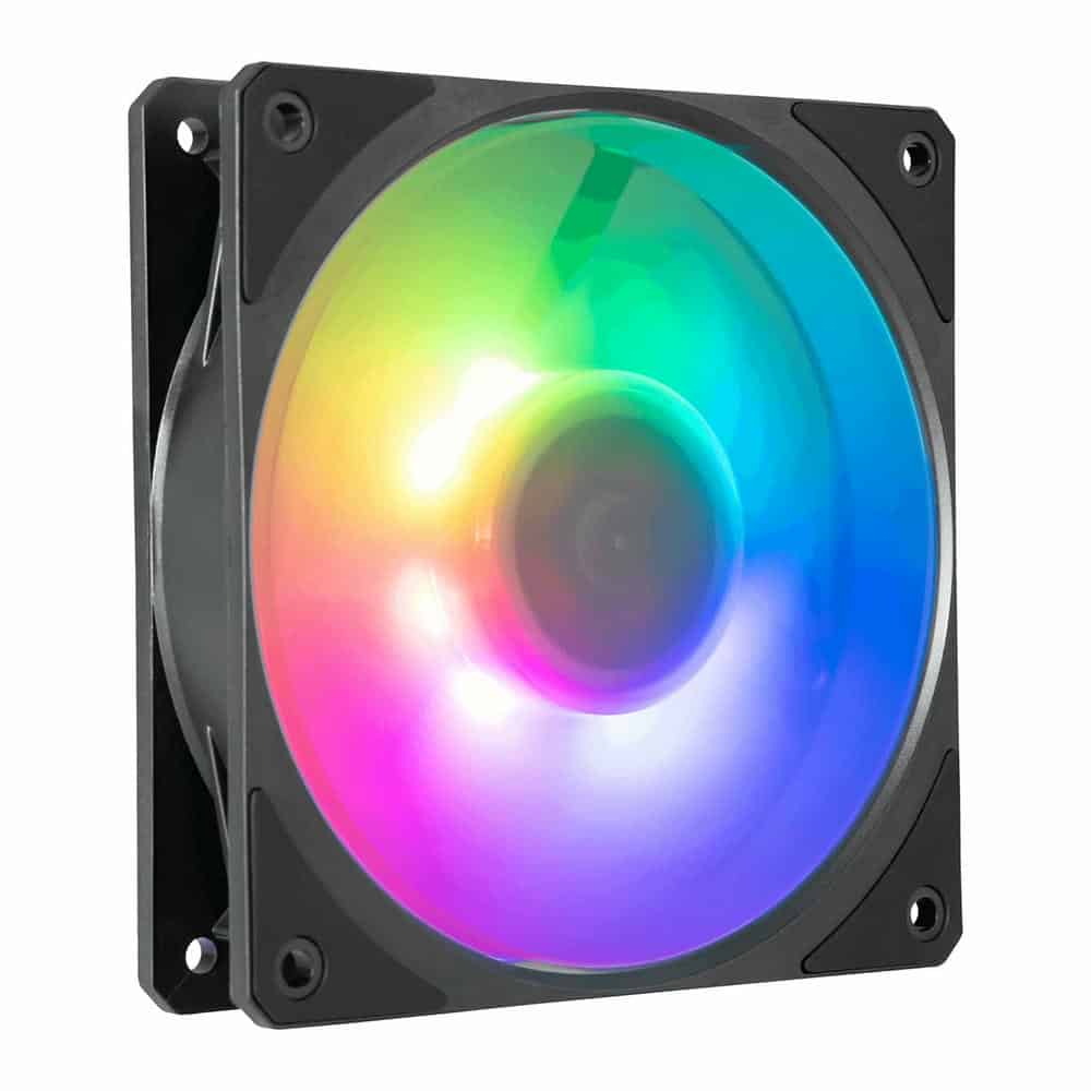 (image for) Cooler Master Mobius 120P ARGB 120mm Ring Blade Performance Black Fan for Case & Coolers